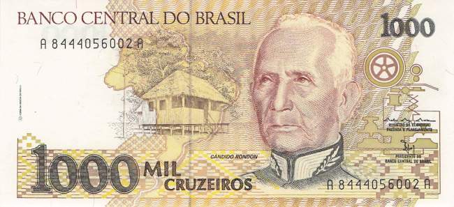 1000 Cruzeiros 1990